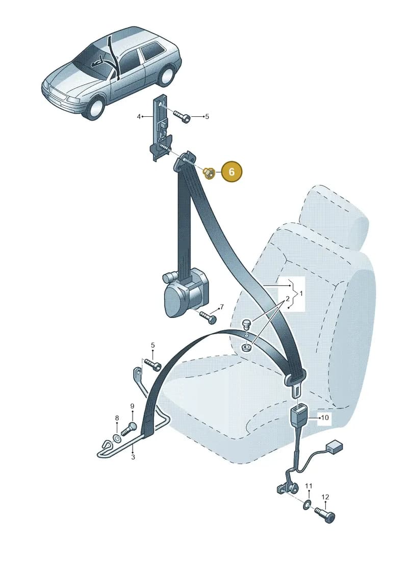 WHT003478 — Audi RS3 Sportback (2011-2012) diagram 201857600, position 6