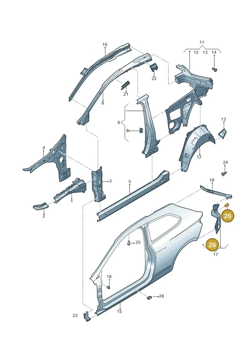 WHT003567 — SEAT Leon ST (2016-2020) diagram 754809000, position 26