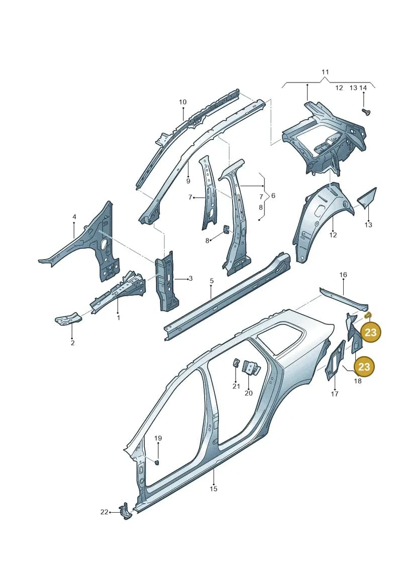 WHT003567 — SEAT Leon ST (2016-2020) diagram 754809350, position 23