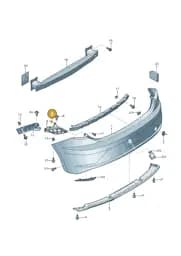 WHT003567 Volkswagen Rivetted Cap Nut