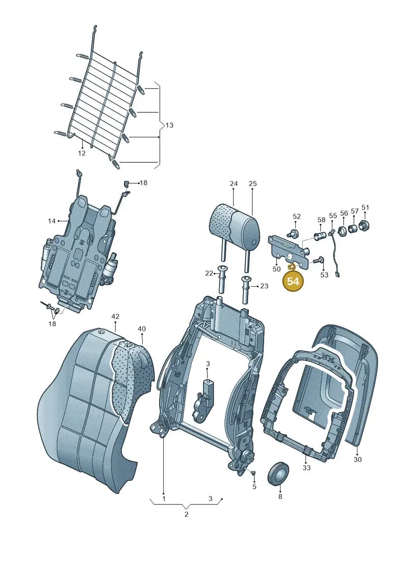 WHT003794 — Audi RS4 Av. qu. 4.2 (2012-2015) diagram 636881500, position 54