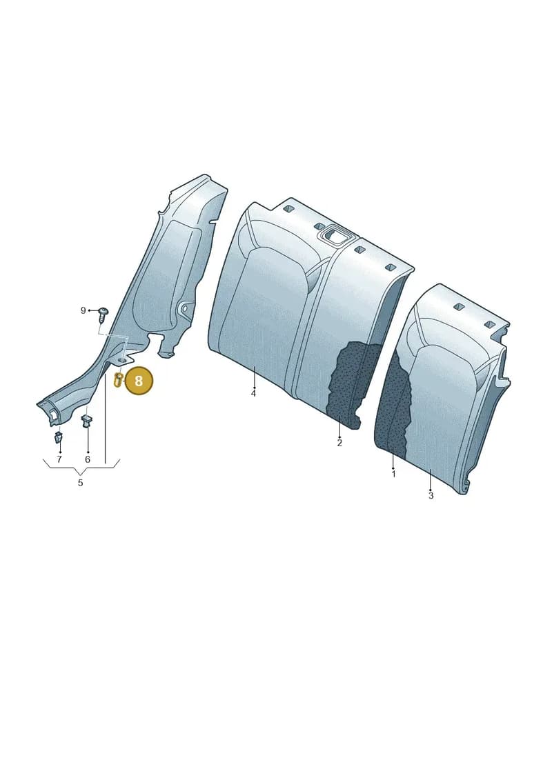 WHT003794 — Audi Q4 Sportback (2021-2025) diagram 89a885800, position 8
