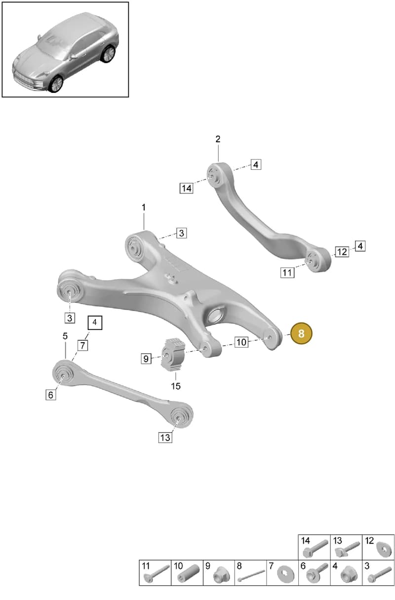 WHT003818 — Porsche Macan (2018-2022) diagram p52501010, position 8