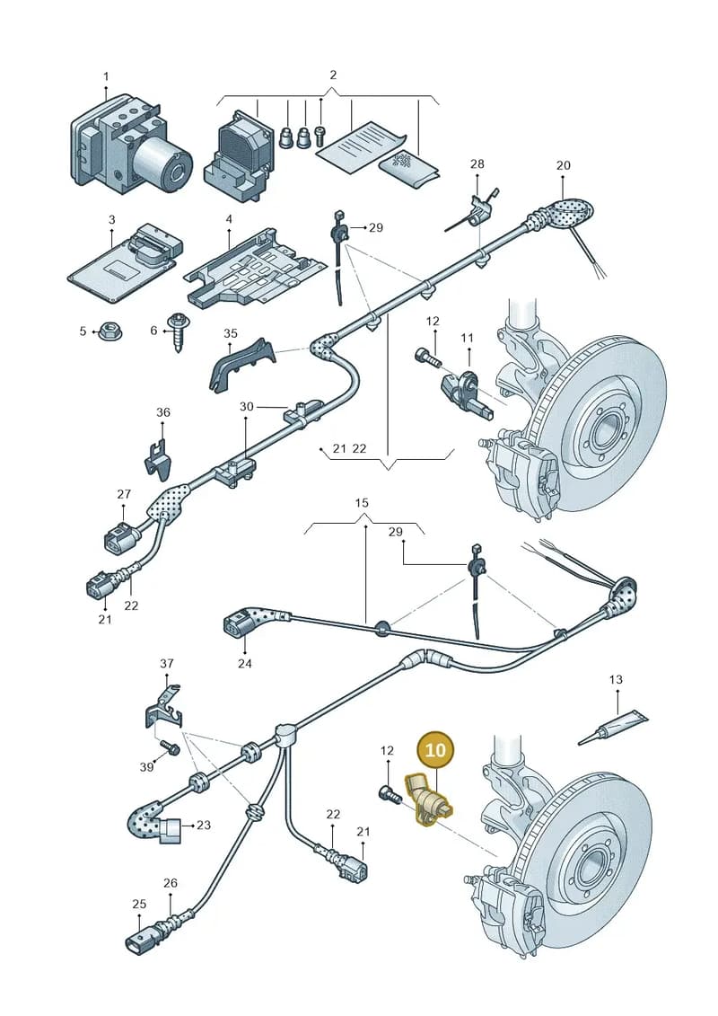 WHT003861B — Volkswagen Golf (2015-2019) diagram 745927000, position 10