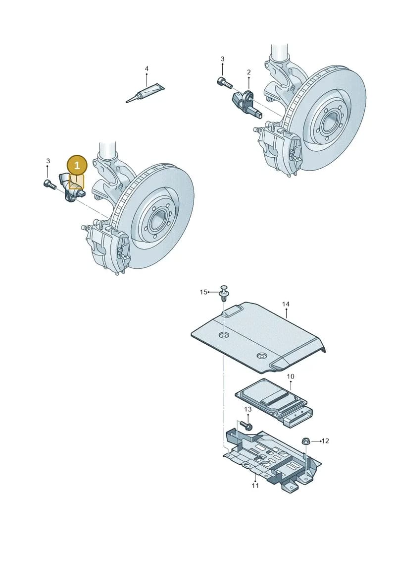 WHT003861B — Audi A3 Cabriolet (2016-2020) diagram 890927000, position 1