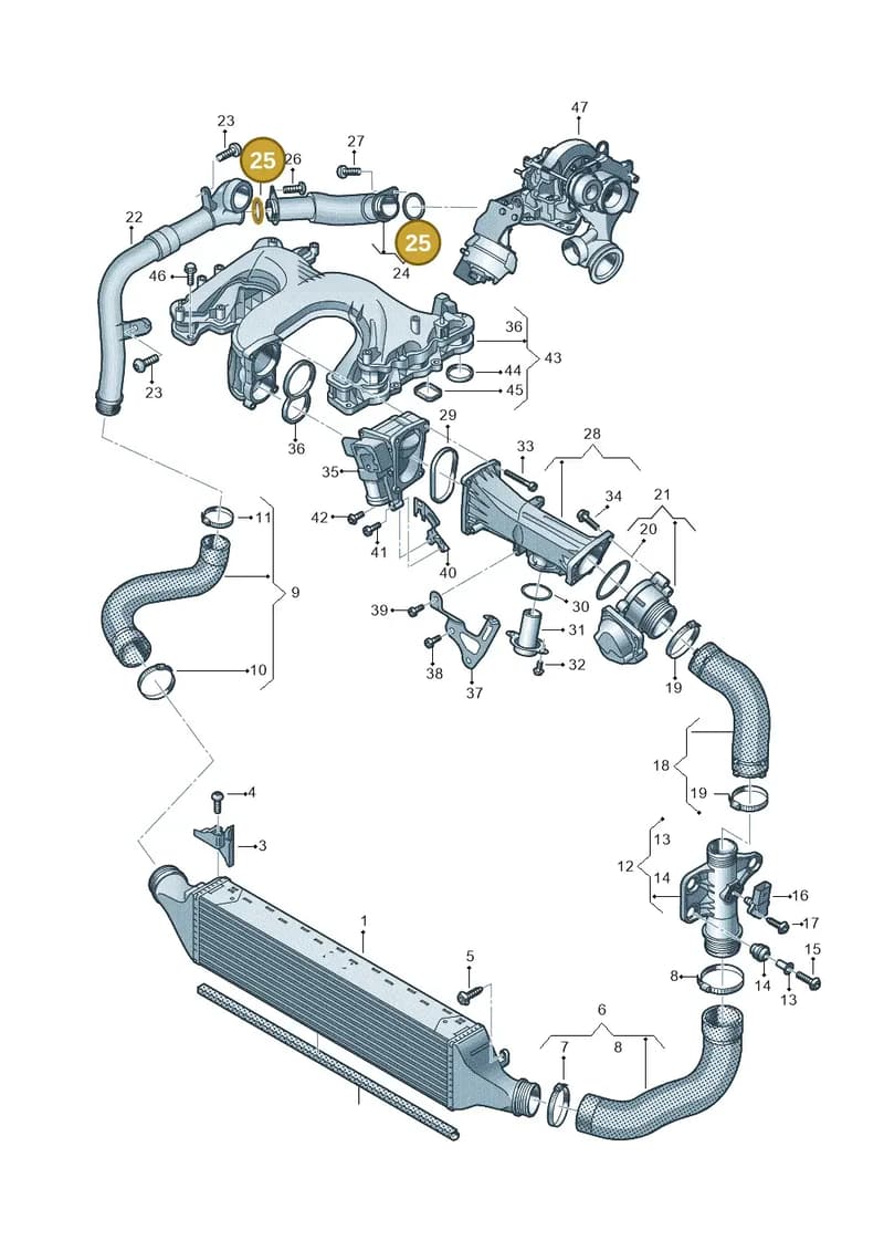 WHT004136 — Audi A7 Sportback (2014-2018) diagram 717145050, position 25