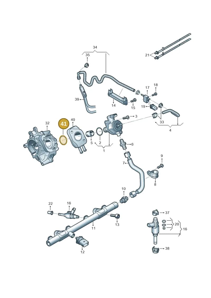 WHT004136 — Audi A4 (2015-2025) diagram 849133018, position 41