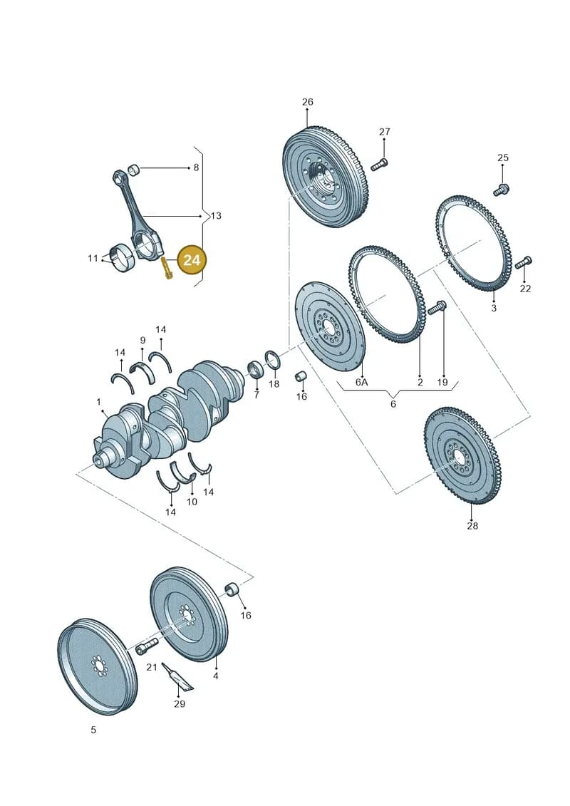 WHT004562 — Audi R8 qu. 5.2 (2012-2015) diagram 618105000, position 24
