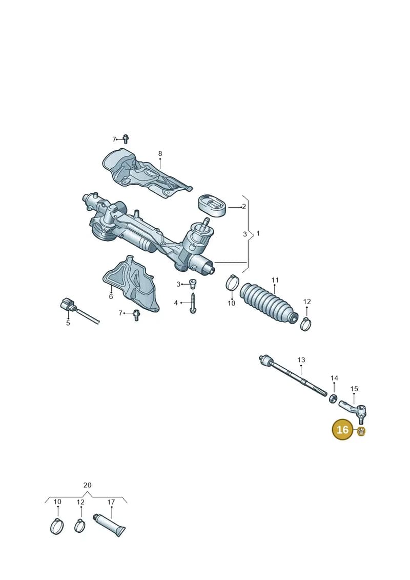 WHT004593 — Audi RS Q3 Sportback (2019-2024) diagram 746423200, position 16