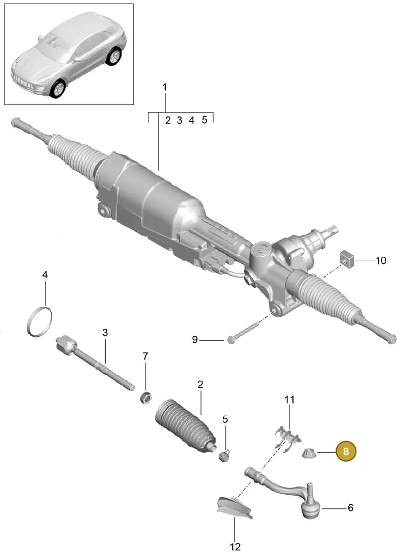 WHT004593 — Porsche Macan (2013-2018) diagram p44403000, position 8