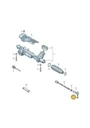 WHT004593 Volkswagen Ut 12 Point Socket Shouldered Nut Self-Locking 12POINT Socket Nut 12POINT So