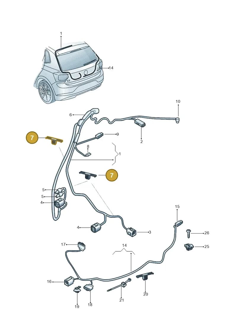 WHT004663 — Volkswagen Polo Track (2023-) diagram 602972500, position 7