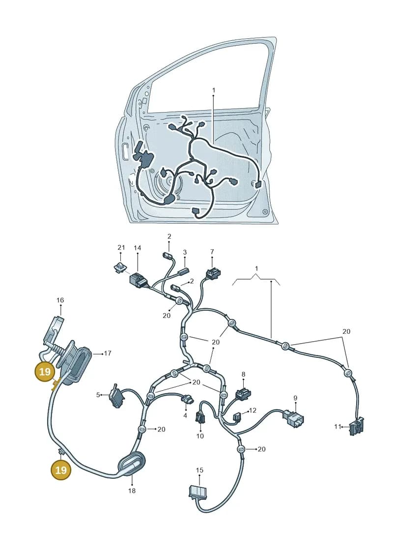WHT004663 — Volkswagen Taigo (2021-2025) diagram 837972340, position 19