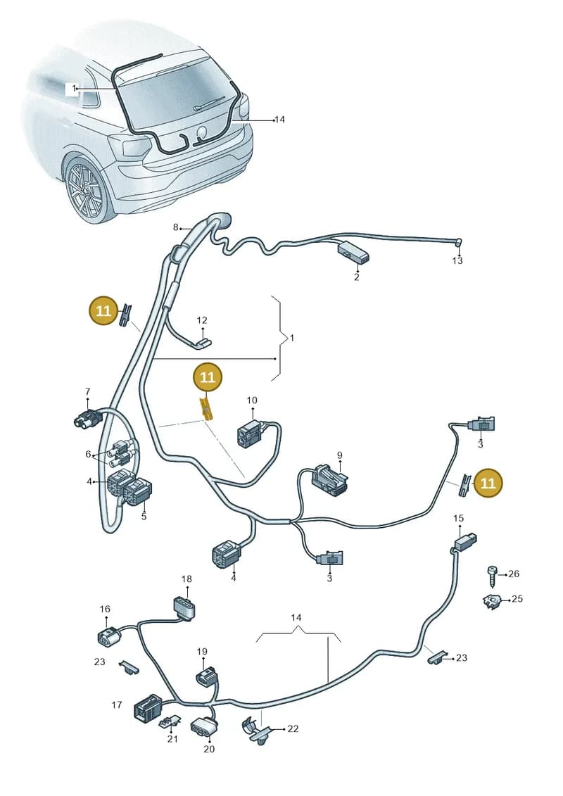 WHT004663 — Volkswagen Polo (2017-2025) diagram 837972500, position 11