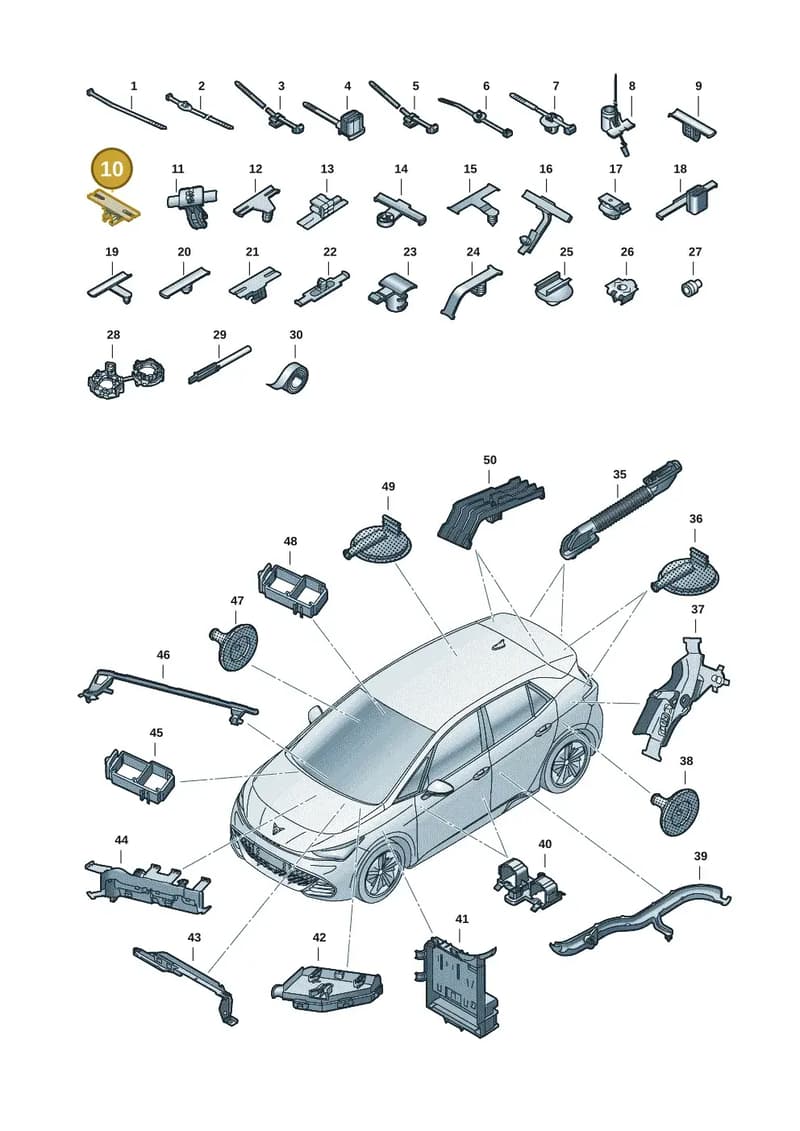 WHT004663 — SEAT CUPRA Born (2021-) diagram 10s971082, position 10
