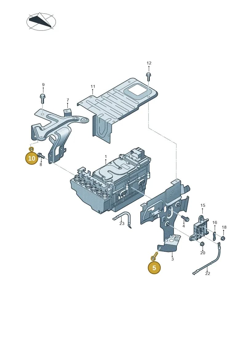 WHT004674 — Audi A8 (2013-2018) diagram 717907800, position 5+10