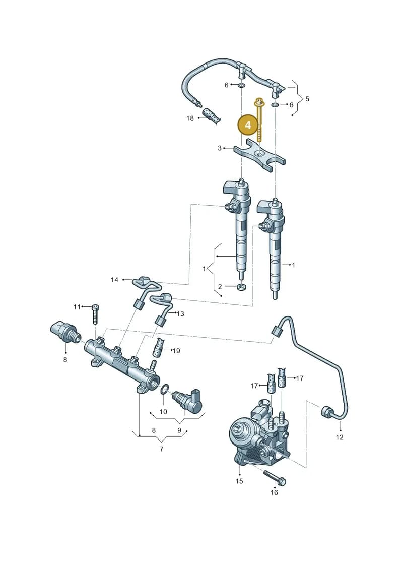 WHT004710 — Volkswagen 6Z3 platform diagram 760130000, position 4
