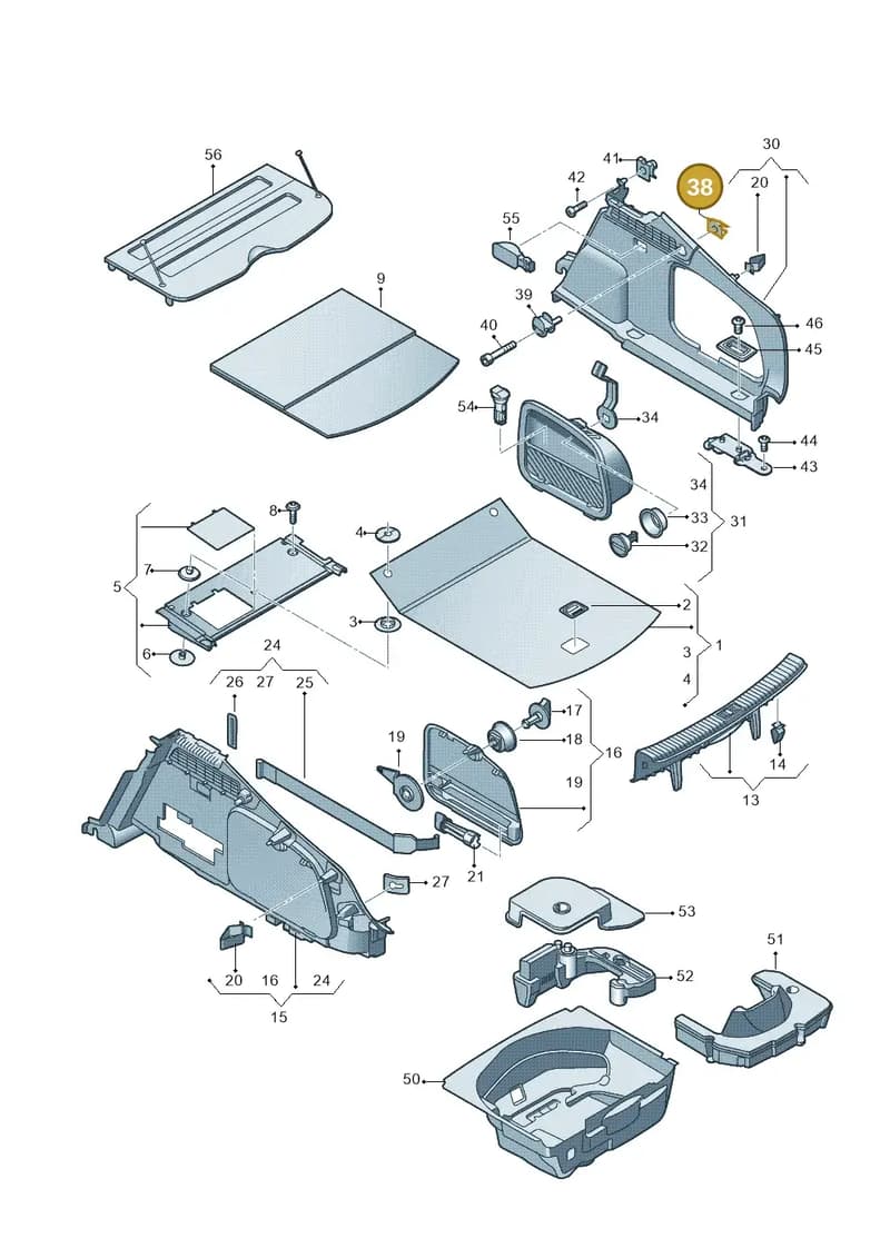 WHT004723 — Audi A5 Sportback (2011-2017) diagram 620863900, position 38