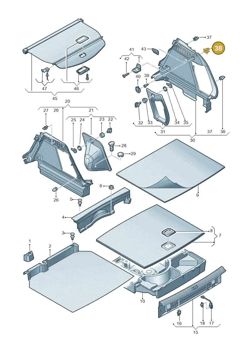 WHT004723 — Audi Q3 1.4 (2016-) diagram 855863900, position 38