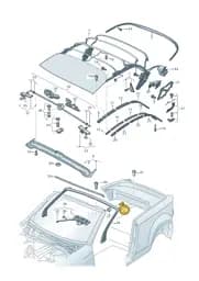 WHT004725 Volkswagen Oval Hexagon Socket Head Bolt