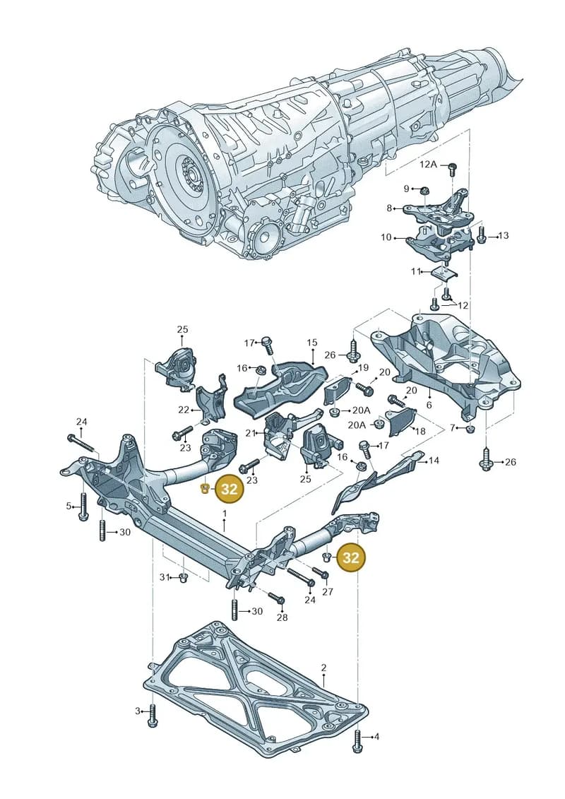WHT004734 — Audi RS6 Avant (2013-2018) diagram 758399800, position 32