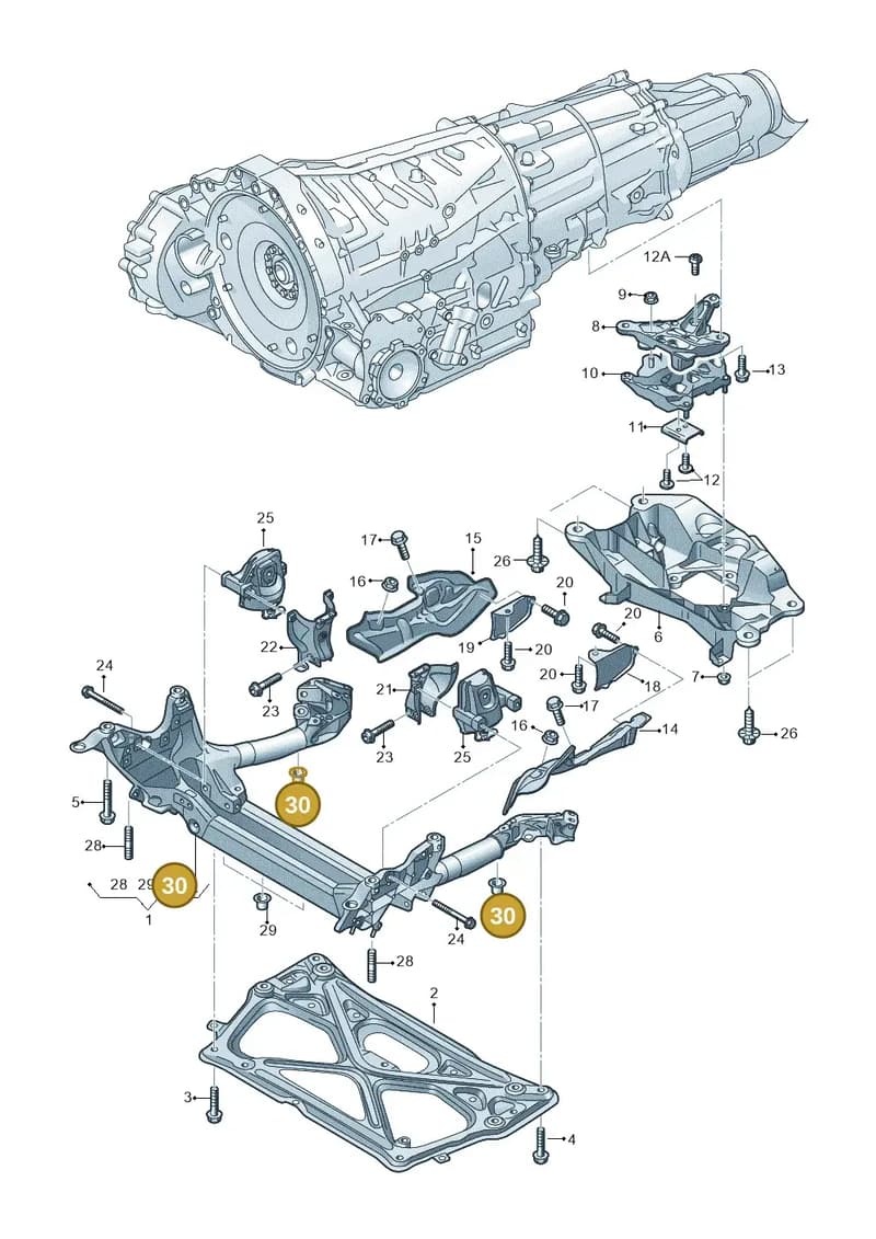 WHT004734 — Audi A7 Sportback (2014-2018) diagram 711399750, position 30