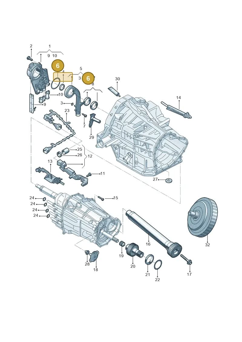 WHT004741 — Audi Q5 (2009-2018) diagram 687321070, position 6