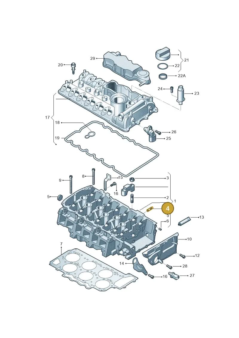 WHT004782 — Audi Q6 (2022-) diagram 809103600, position 4