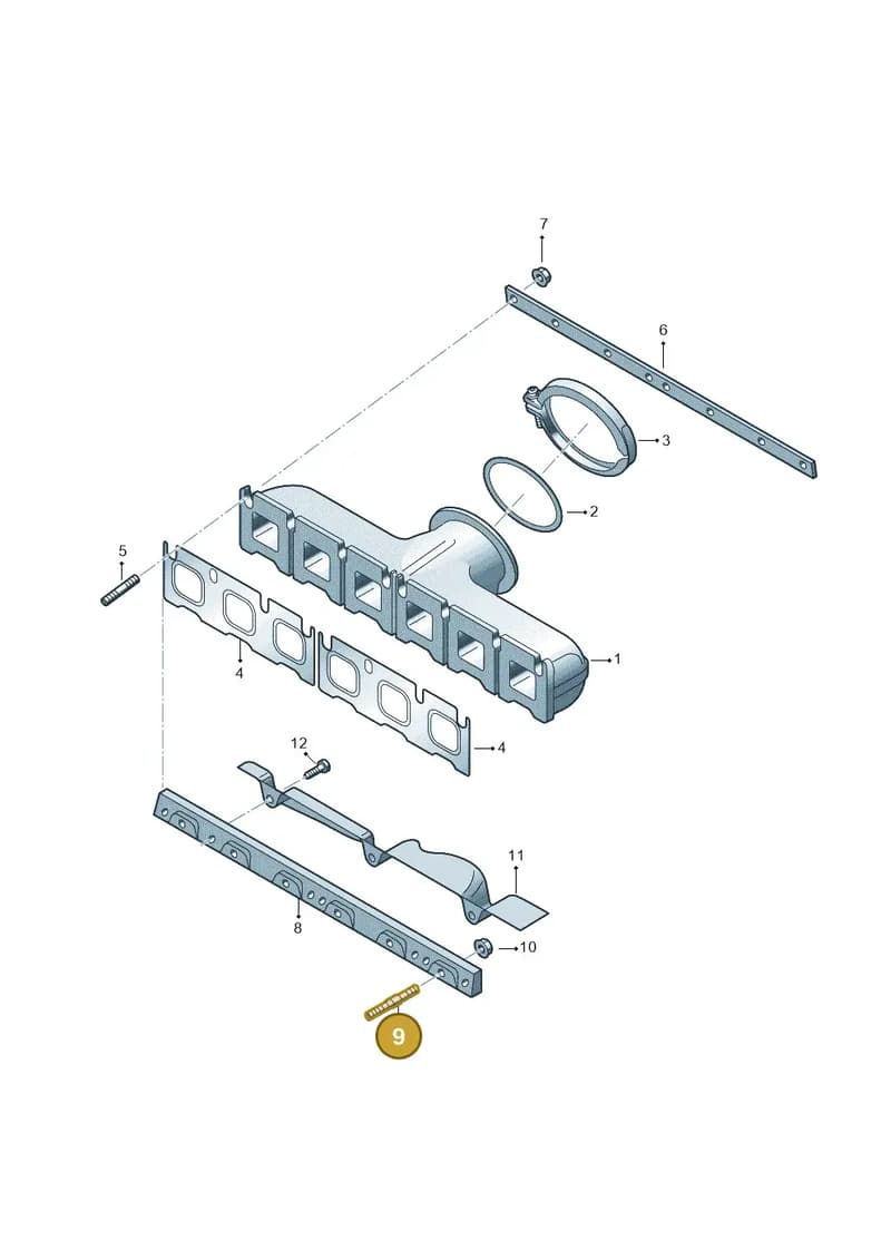 WHT004782 — Audi Q6 (2022-) diagram 809253440, position 9