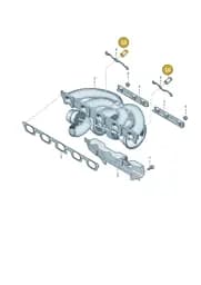 WHT004809 Volkswagen Hexagon Nut