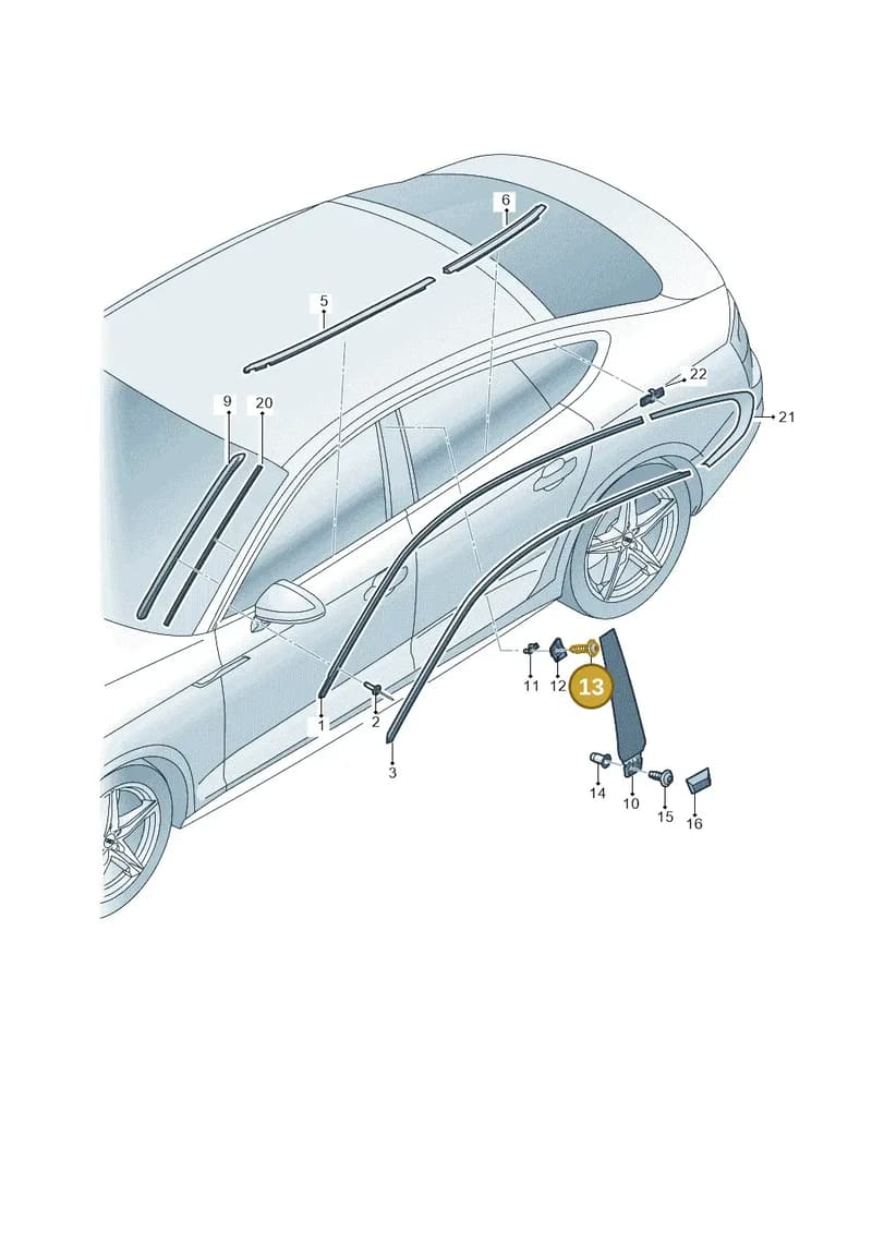 WHT004828 — Audi RS5 Sportback (2017-2025) diagram 897853150, position 13