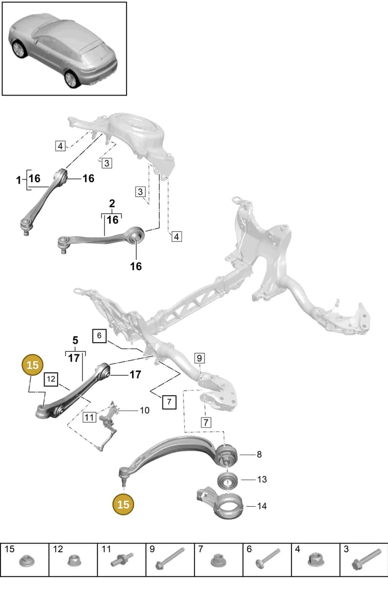 WHT004898 — Porsche Macan (2018-2022) diagram p52401010, position 15