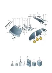 WHT004905 Volkswagen Hexagon Socket Flat Head Bolt