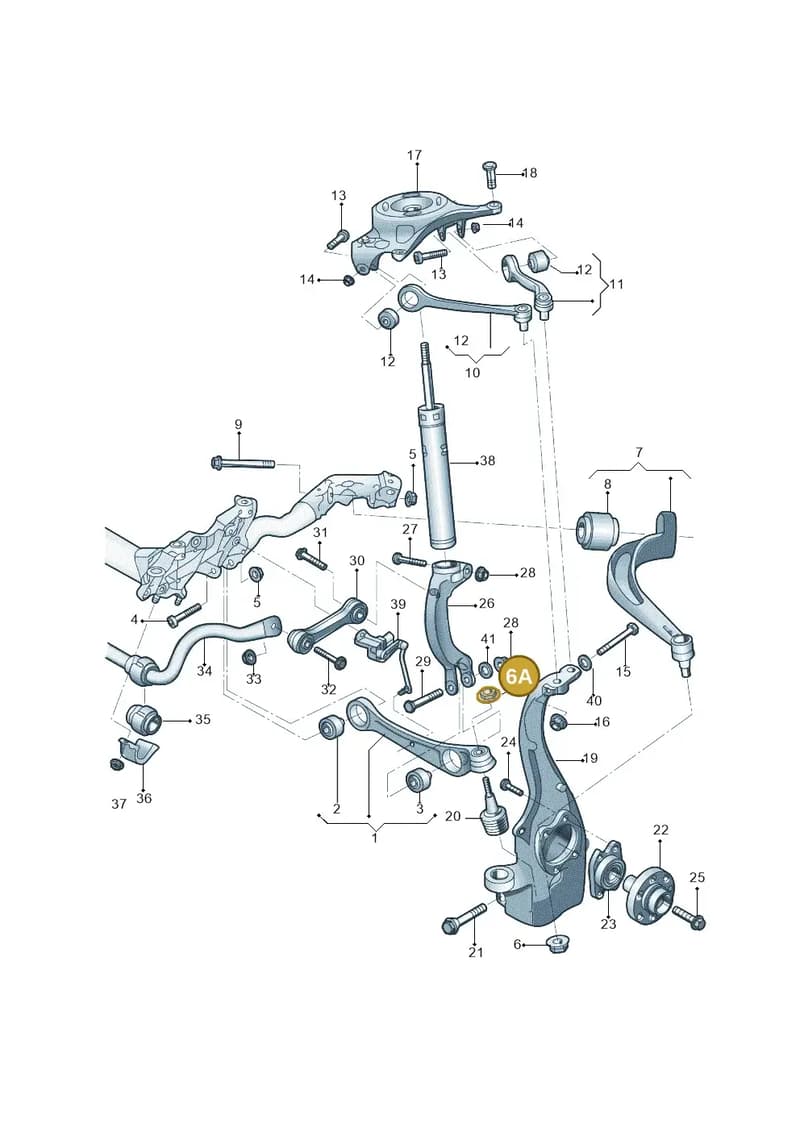 WHT004995 — Audi Q5 (2009-2018) diagram 687407000, position 6A