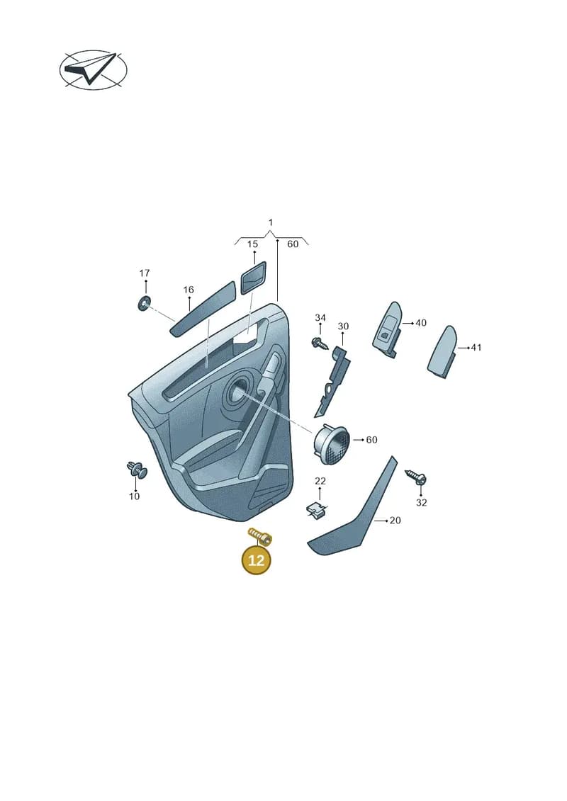 WHT005228 — Volkswagen Golf (2009-2014) diagram 649867400, position 12