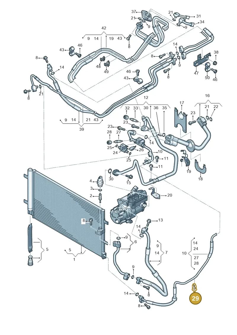 WHT005244 — Audi A6 2.0 tdi (2010-2015) diagram 717260450, position 29