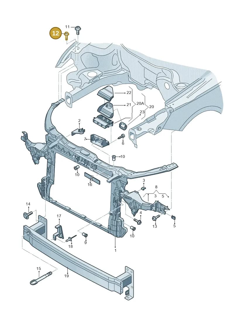 WHT005254 — Audi A1 Sportback (2014-2018) diagram 792805000, position 12