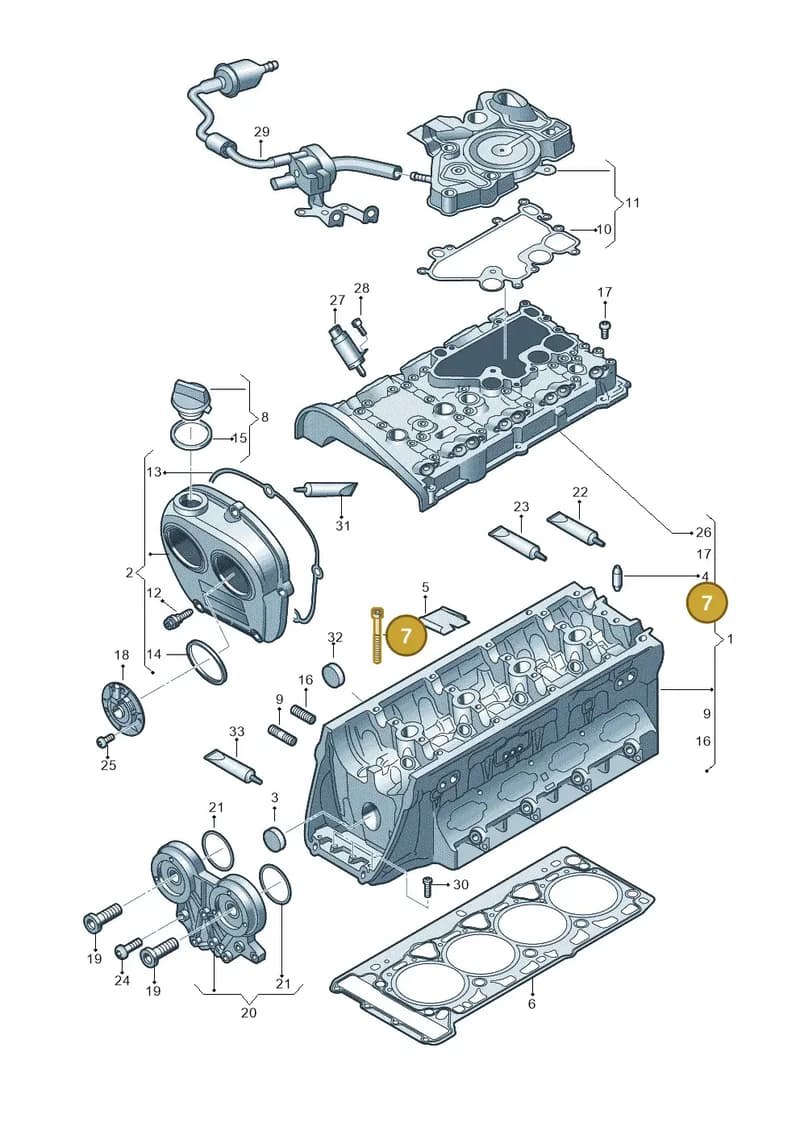 WHT005305 — Volkswagen Tiguan 2.0 4Motion (2017-2024) diagram 724103200, position 7