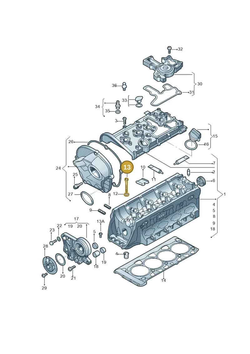 WHT005305 — Volkswagen Beetle (2016-2019) diagram 789103440, position 13