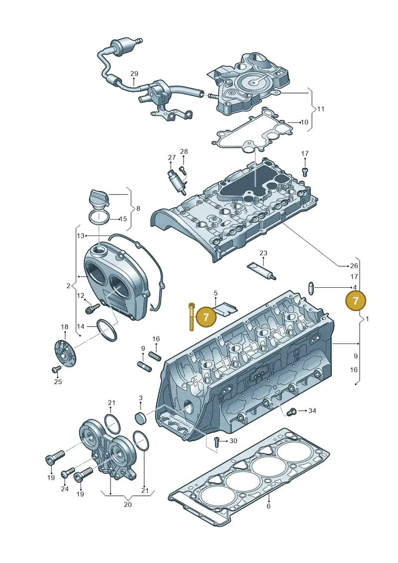 WHT005305 — Audi A5 Sportback (2016-2020) diagram 849103250, position 7