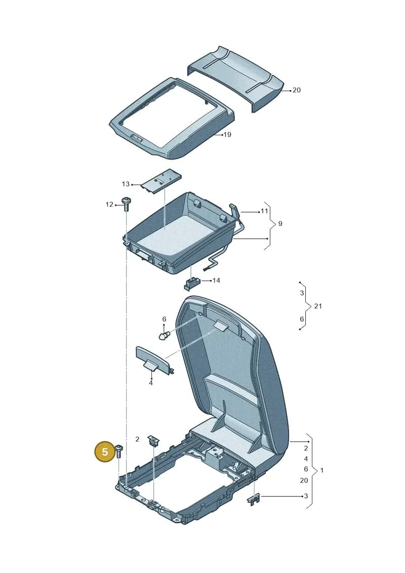 WHT005337 — Audi A8 (2013-2018) diagram 771863600, position 5
