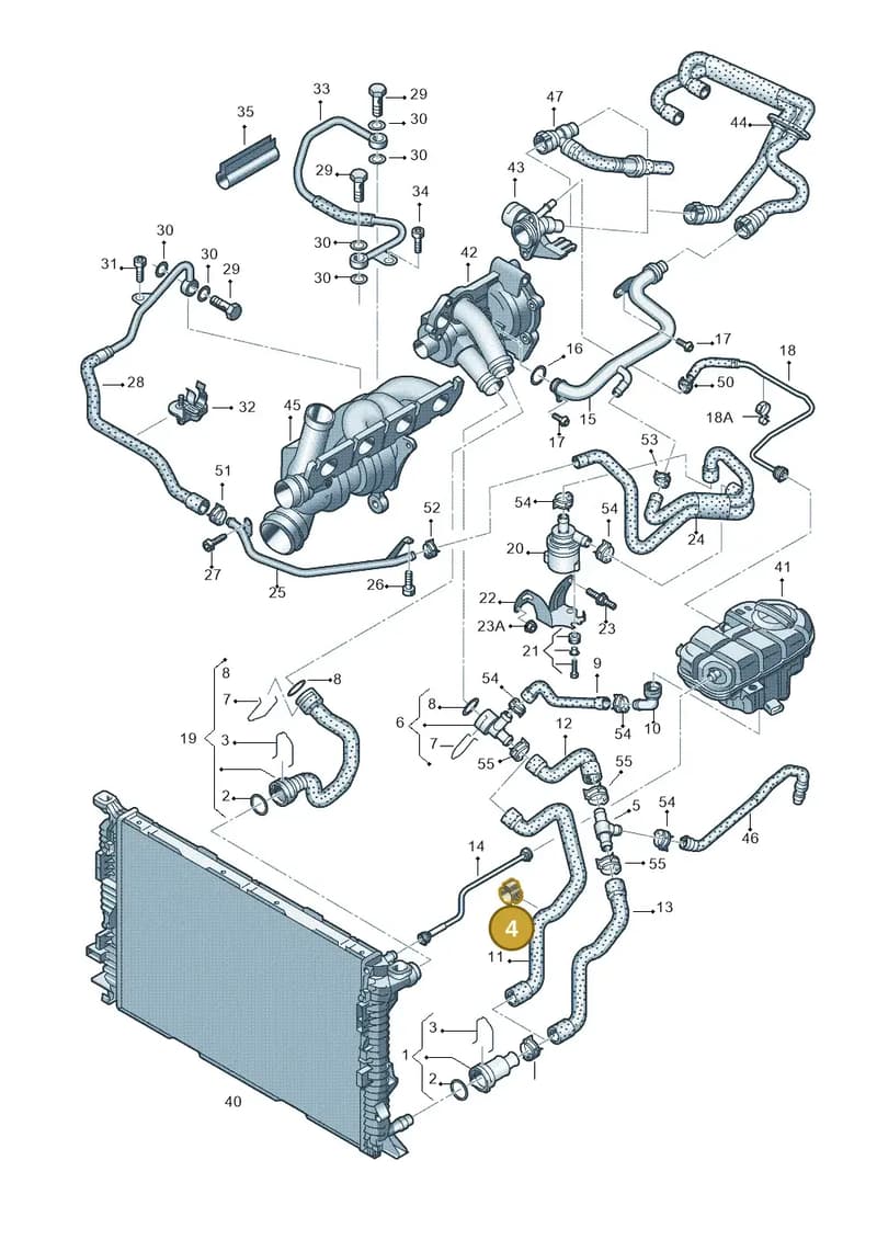 WHT005366 — Audi A6 2.0 tdi (2010-2015) diagram 717121110, position 4