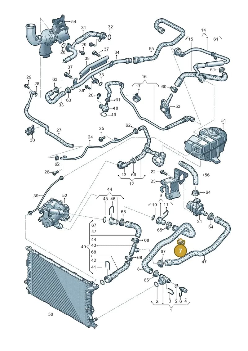 WHT005366 — Audi A6 (2014-2018) diagram 798121300, position 7