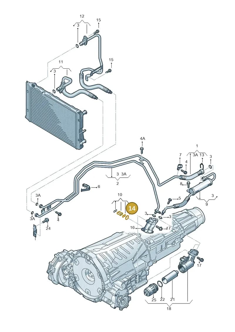 WHT005379 — Audi A4 Av. Allroad (2008-2016) diagram 647317550, position 14