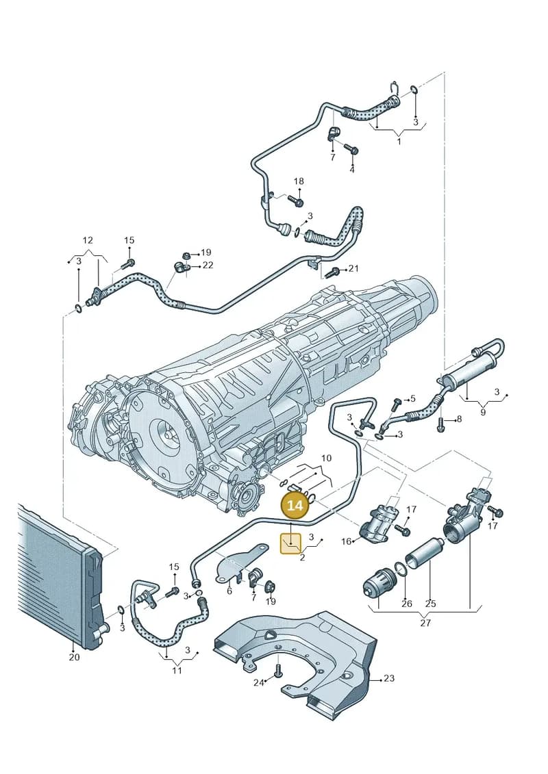 WHT005379 — Audi RS5 Coupe (2010-2015) diagram 695317550, position 14
