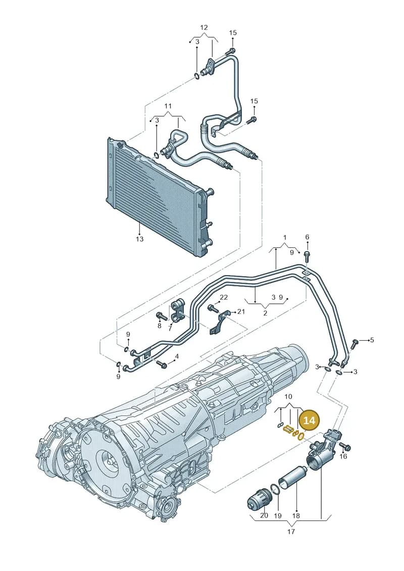 WHT005379 — Audi Q5 qu. 2.0 TDI (2012-2017) diagram 724317500, position 14