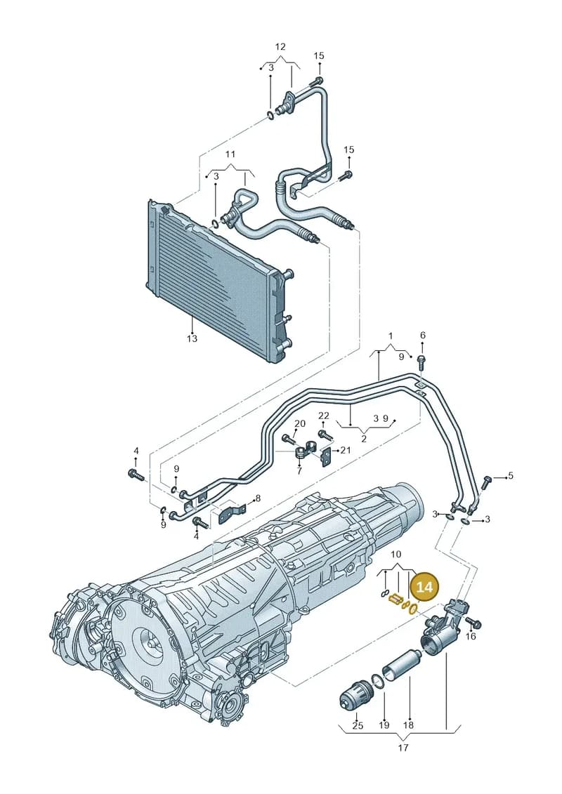 WHT005379 — Audi Q5 qu. 2.0 TDI (2012-2017) diagram 724317540, position 14