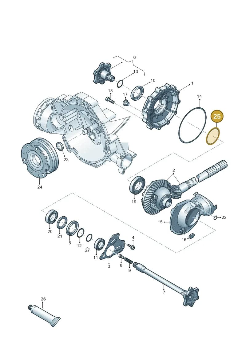 WHT005419AD — Audi Q5 qu. 2.0 TDI (2012-2017) diagram 620409550, position 25