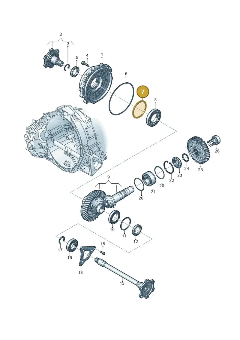 WHT005419AD — Audi Q5 (2016-2025) diagram 849409120, position 7