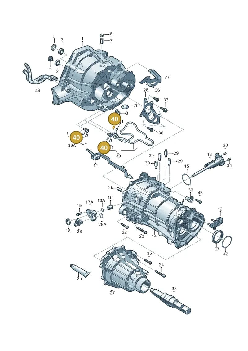WHT005445 — Audi Q5 qu. 2.0 TDI (2012-2017) diagram 736301700, position 40